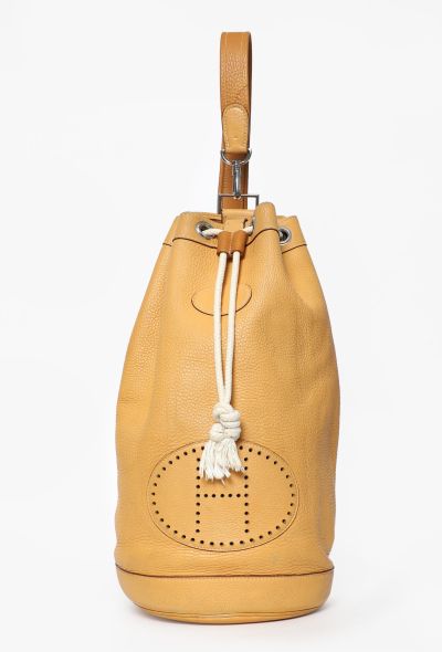 Hermès Vintage Sable Clémence Lunch Bag - 1