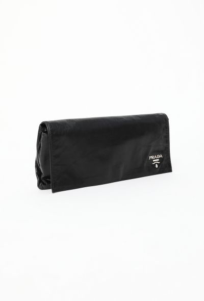 Prada Black Nappa Clutch - 2