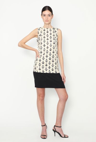 Balenciaga 2011 Anchor Printed Dress - 1