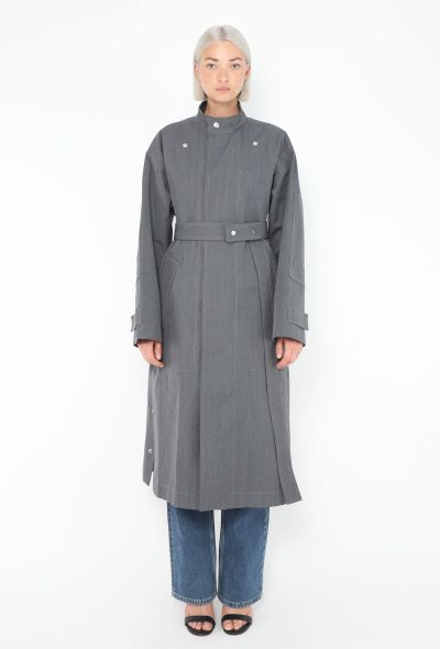 Bottega Veneta 2024 Belted Gabardine Trench - 1