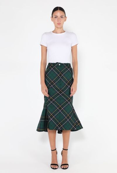 Alexander McQueen Tartan Flared Skirt, 2025 - 1