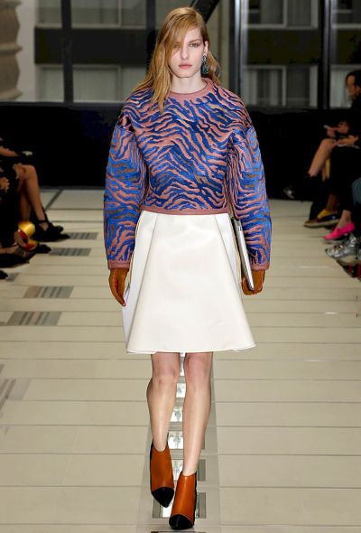 Balenciaga F/W 2012 Sculpted Pink Zebra Sweater - 2
