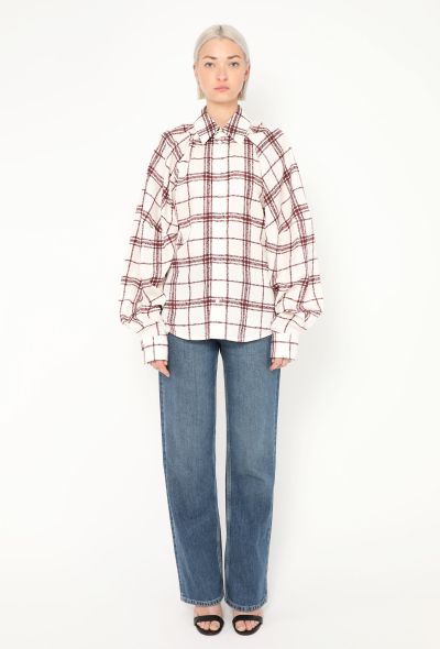 Bottega Veneta 2023 Plaid Silk Shirt - 2