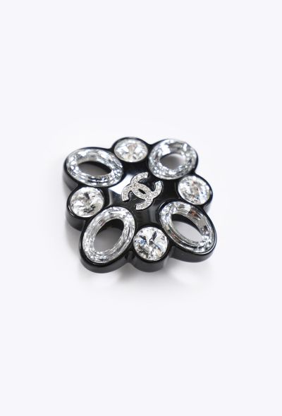 Chanel 2016 Resin and Crystal 'CC' Brooch - 2
