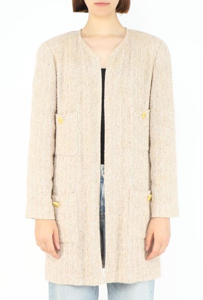 Chanel 1999 Tweed Collarless Jacket - 1