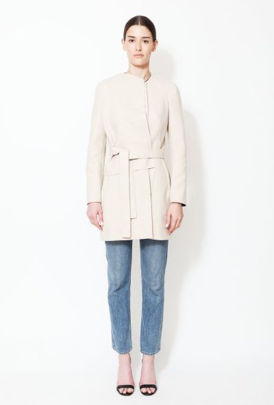 Balenciaga 2010 Asymmetrical Belted Wool Coat - 2