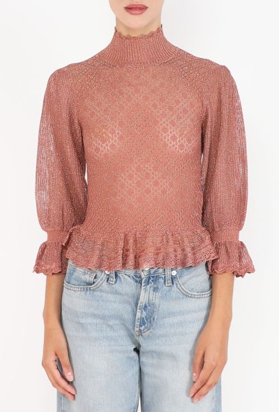 Chloé Crochet Lurex Blouse, 2026 - 1