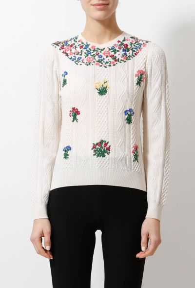 Valentino Pre-Fall 2015 Floral Embroidered Sweater - 1