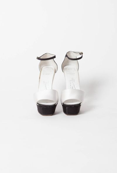 Chanel Haute Couture Two Tone Platform Sandals - 2