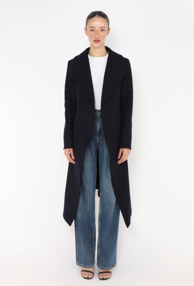 Céline F/W 2010 Frayed Cutaway Coat - 1