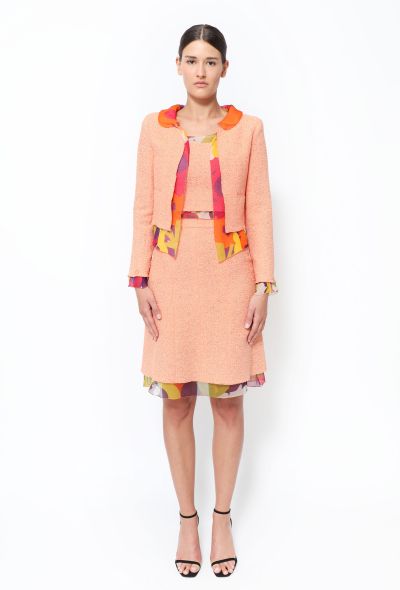 Chanel S/S 2000 Silk Chiffon Bouclé 3-Piece Ensemble - 1