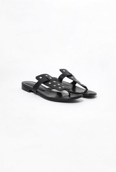 Hermès Studded Leather Sandals - 2