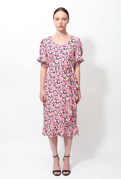 Exquisite Vintage Guy Laroche '80s Ruffled Hem Dress - 1