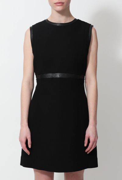 Céline Leather Trim Dress - 1