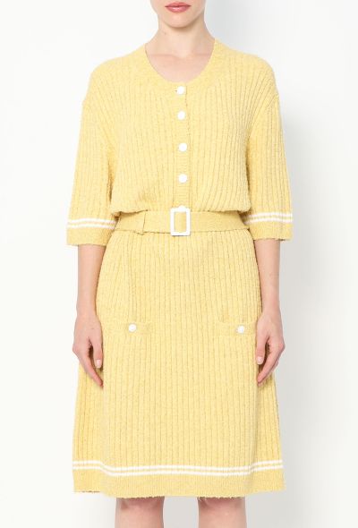 Chanel 2022 Belted Bouclé Tennis Dress - 2