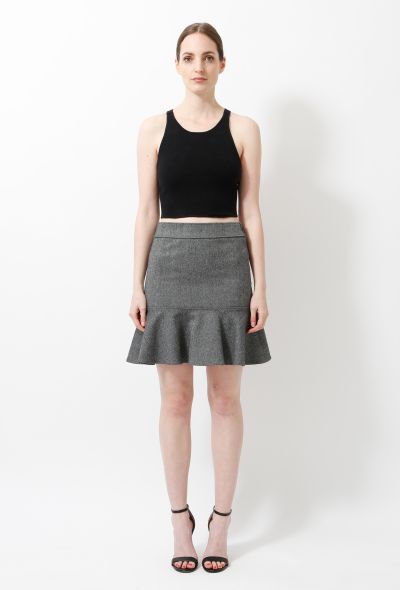 Balenciaga 2002 Woven Ruffled Skirt - 1