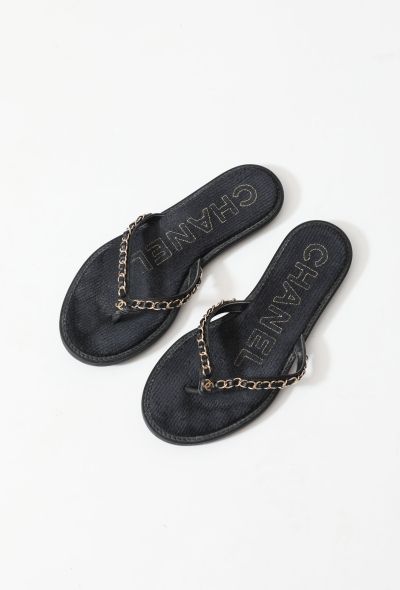 Chanel Chainlink 'CC' Slides - 1