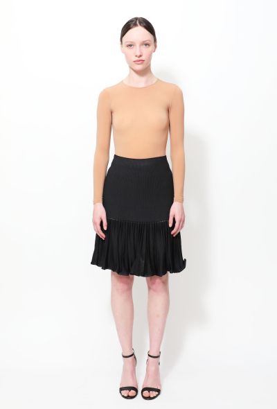 Alaïa Flared Silk Skater Skirt - 1