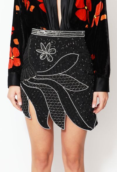 Rodarte F/W 2015 Beaded Silk Skirt - 1