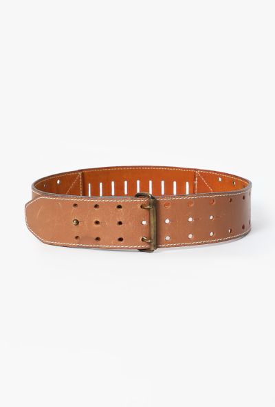 Alaïa Perforated Leather Belt, S/S 1984 - 1