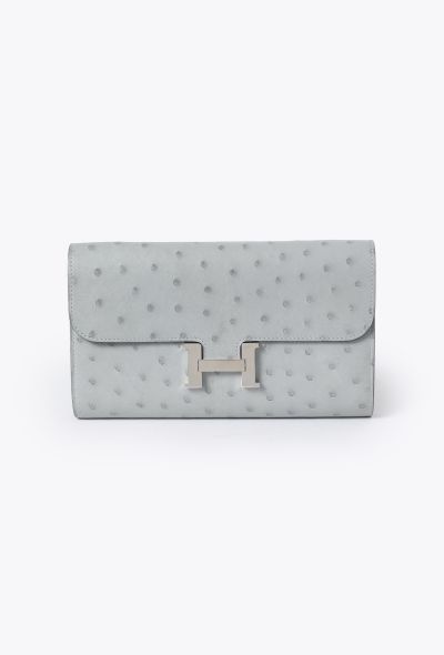 Hermès Bleu Glacier Ostrich Constance To Go - 2