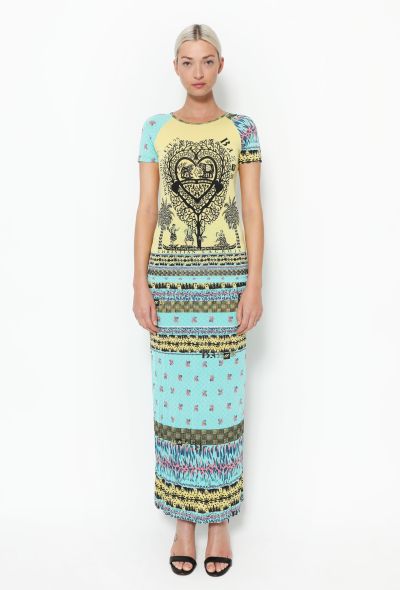 Christian Lacroix 1988 Printed Jersey Ensemble - 1