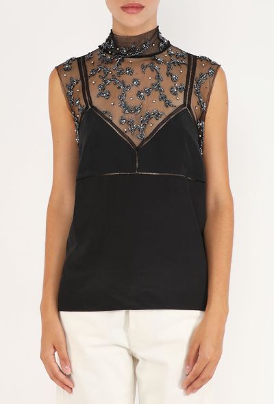 Dries Van Noten Embellished Silk Top, F/W 2023 - 1