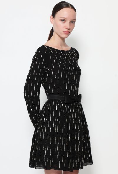 Saint Laurent F/W 2015 Embellished Silk Bow Dress - 1