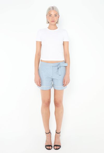 Prada Nylon Belted Bow Shorts - 2