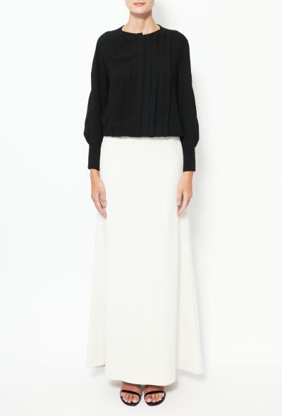 Chloé Bicolor Pleated Maxi Dress - 2