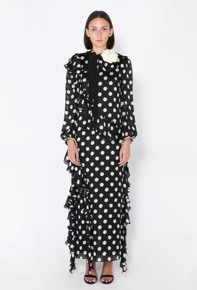 Gucci Spotted Silk Chiffon Dress, Resort 2017 - 1