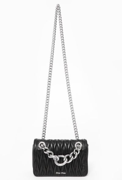 Miu Miu Black Quilted Club Bag - 1
