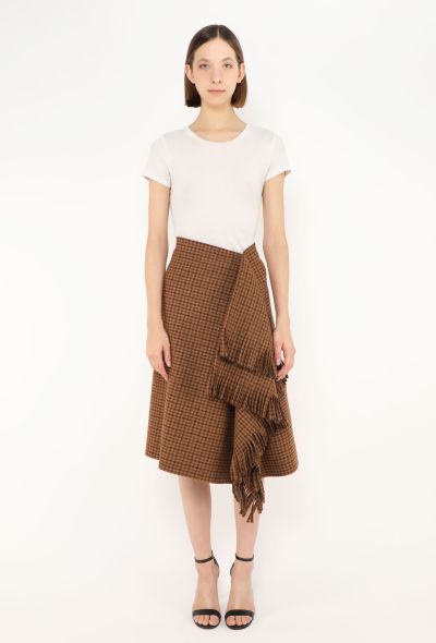 Balenciaga Pre-Fall 2018 Asymmetrical Fringe Skirt - 1