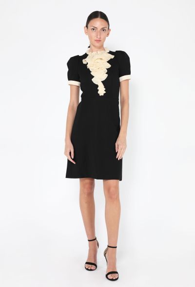 Gucci Tailored Crêpe Ruffle Front Dress - 2