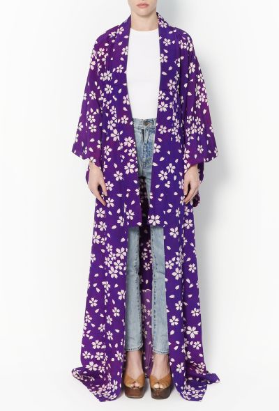 World Treasures Authentic Long Floral Kimono - 2