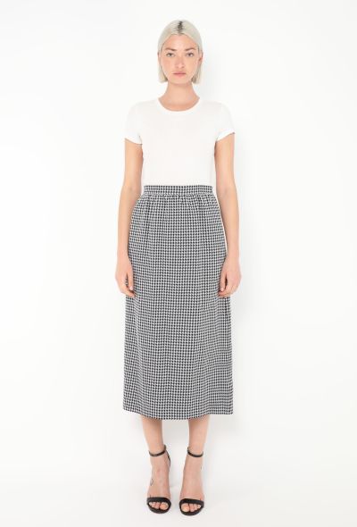Dior 2017 Houndstooth A-Line Skirt - 2