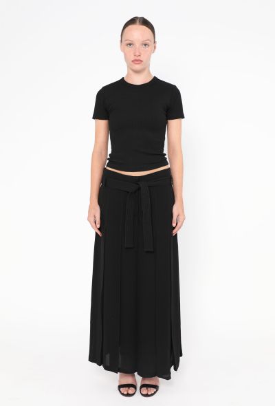 Valentino Pleated Silk Palazzo Pants - 2