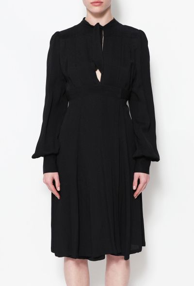 Ossie Clark Timeless '70s Crêpe Wrap Dress Black - 2