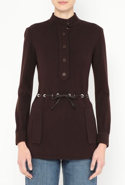 Saint Laurent ICONIC Haute Couture Fall 1968 Eyelet Tunic - 1