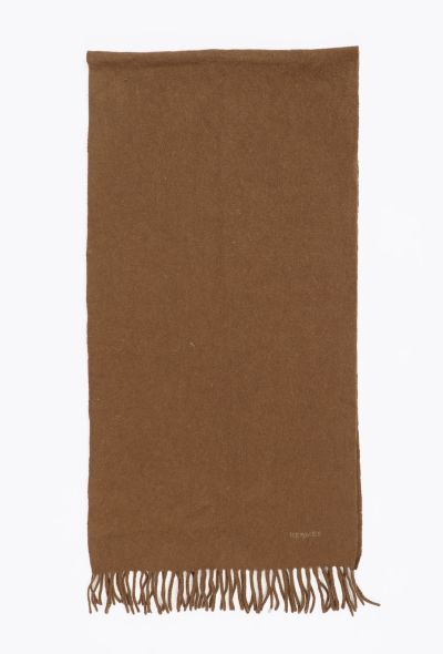 Hermès Scottish Cashmere Fringe Scarf - 1