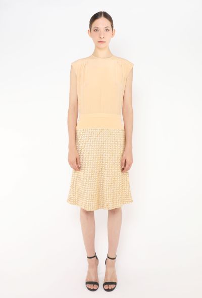 Chanel 2001 Chiffon Tweed Dress - 2