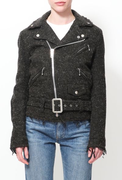 Junya Watanabe 2011 Distressed Wool Biker Jacket - 2