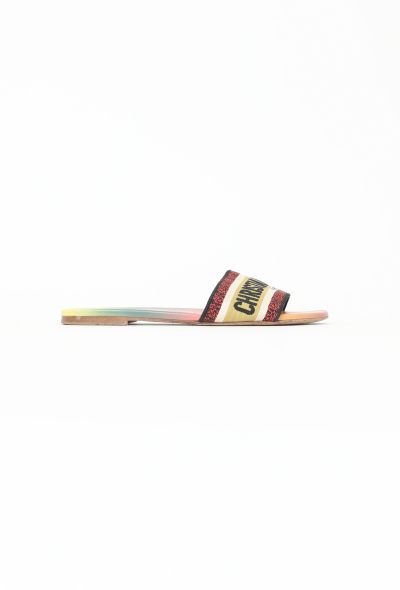 Christian Dior Embroidered Dway Slides - 1