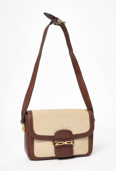 Céline '70s Canvas & Leather Crécy Bag - 2