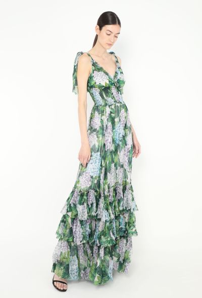 Dolce & Gabbana 2017 Ortensia Ruffled Chiffon Gown - 2