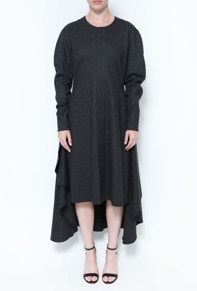 Céline Wool Jersey Slit Dress - 2