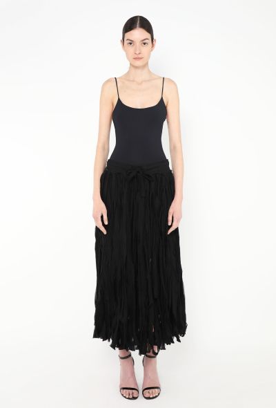 Yohji Yamamoto Distressed Fringe Skirt - 2