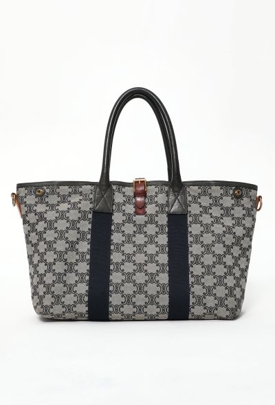 Céline Navy Triomphe Tote Bag - 1