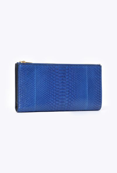 Céline Python Triple Zip Clutch - 2