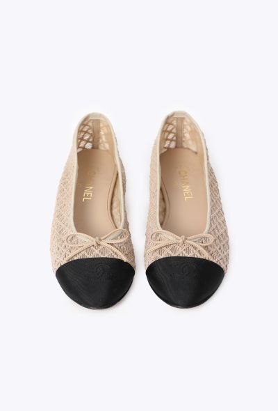 Chanel Crochet Cap-Toe Ballerinas, 2025 - 2